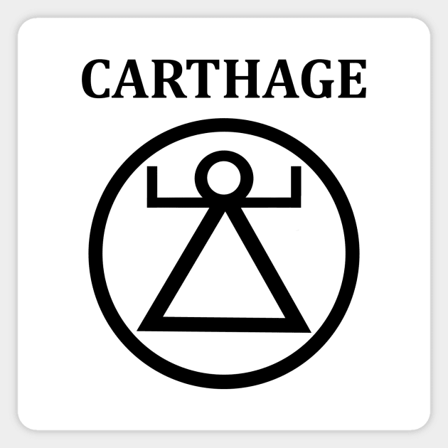 Ancient Carthage Tanit Symbol Sticker by AgemaApparel